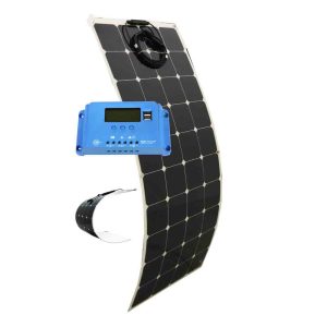 Flexible Bendable Slim Solar Panel & Charge Controller Kit